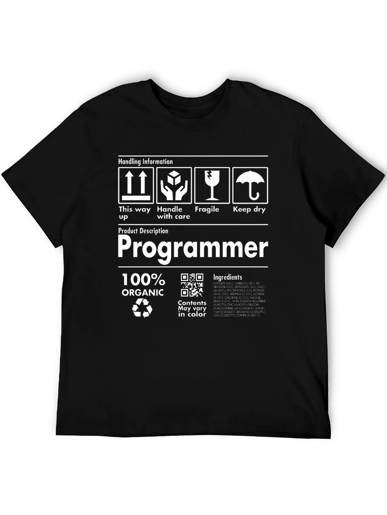 Programmer Organic Cotton T-Shirt - Handle with Care