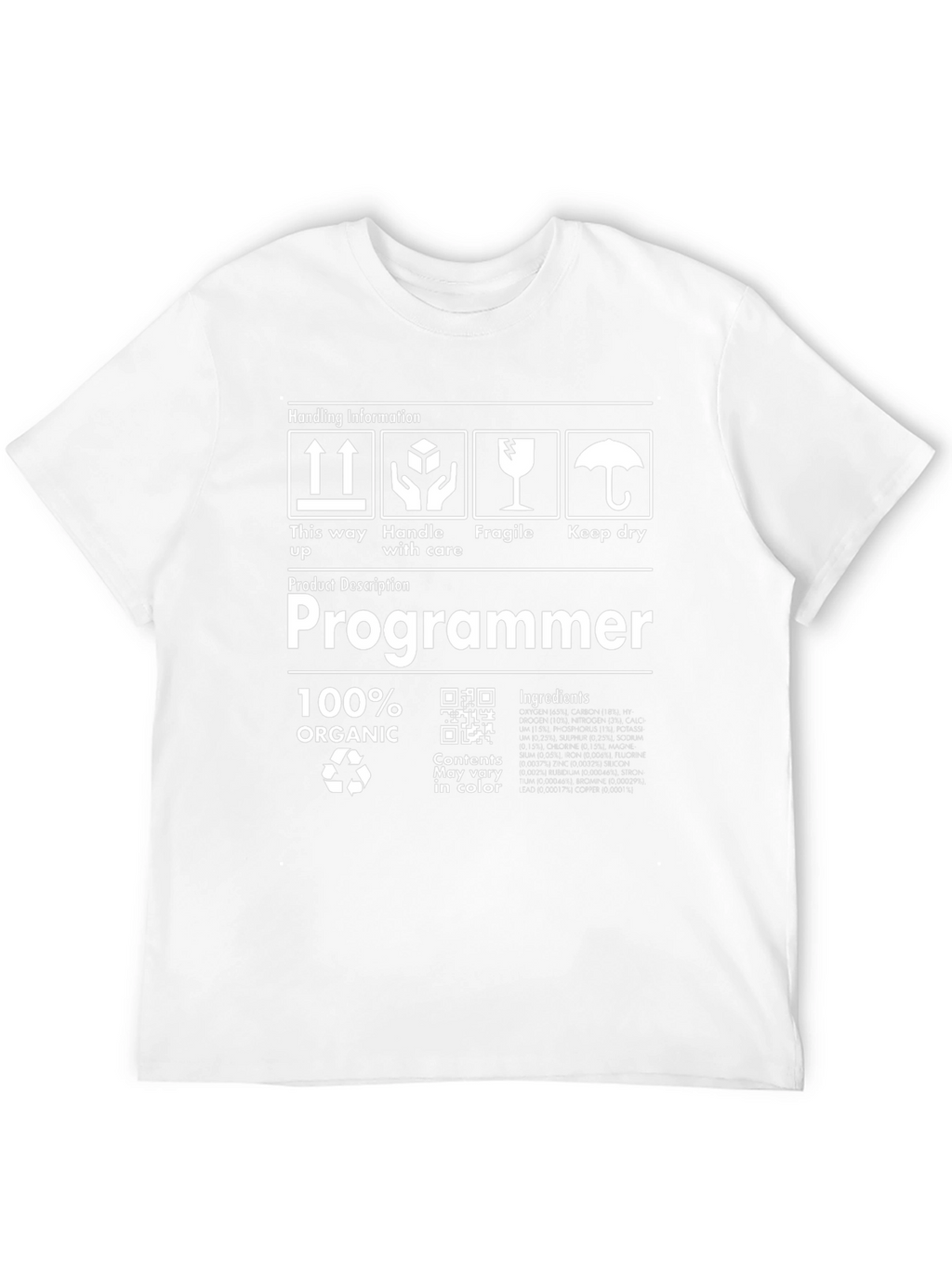 Programmer Organic Cotton T-Shirt - Handle with Care