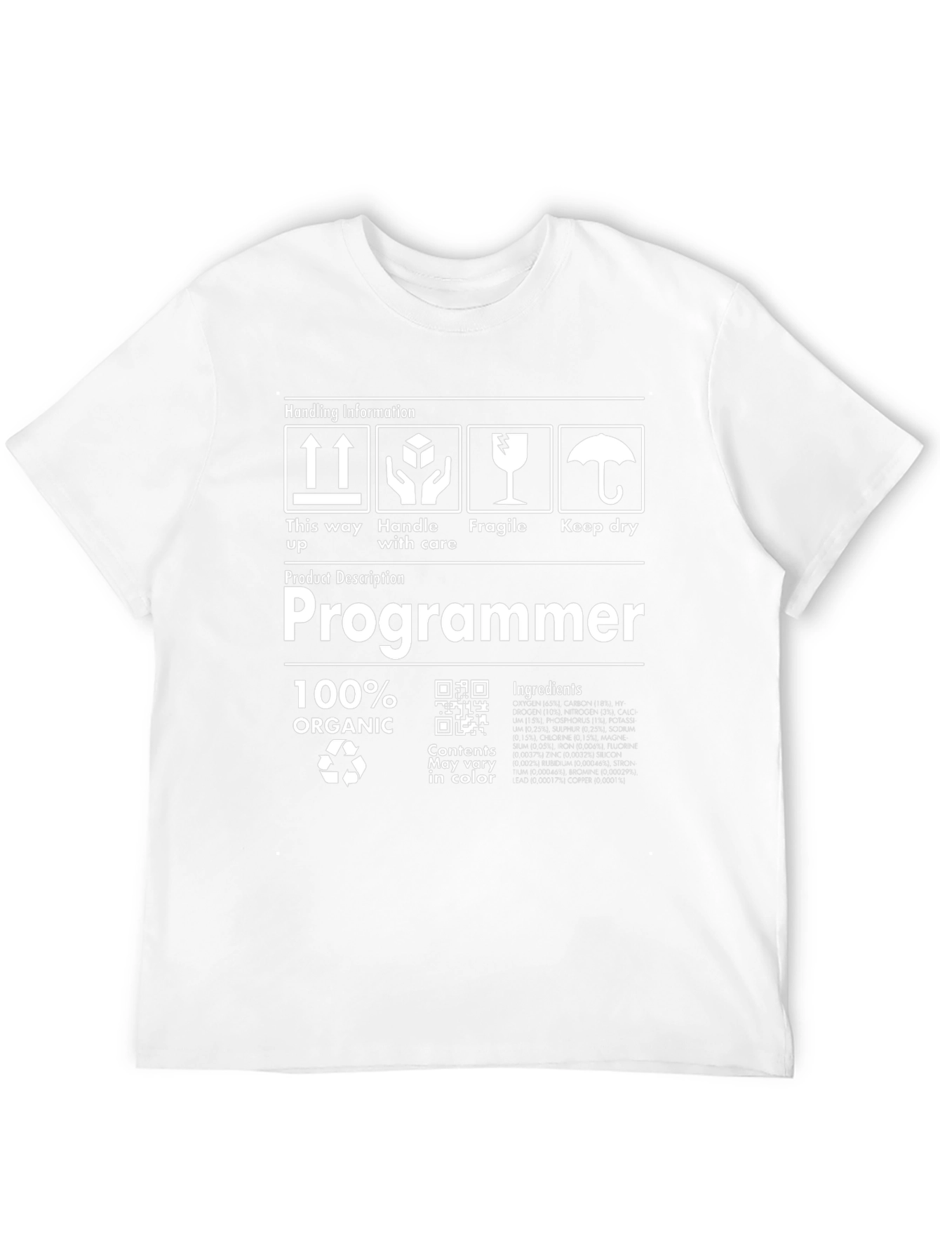Programmer Organic Cotton T-Shirt - Handle with Care