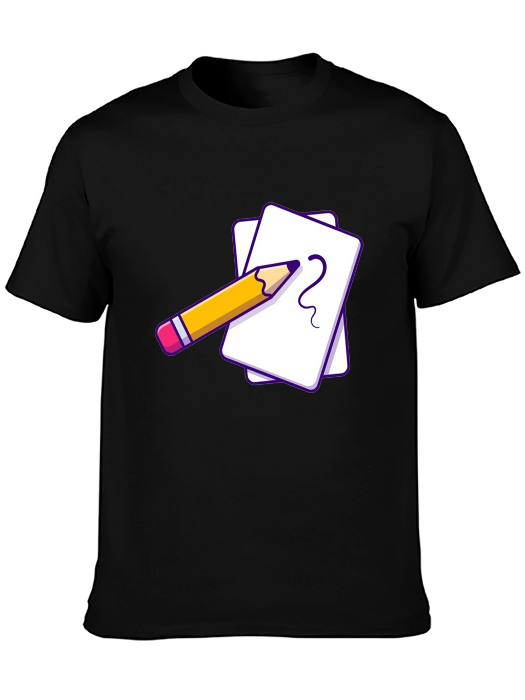 Creative Sketch Tee - Black Graphic T-Shirt