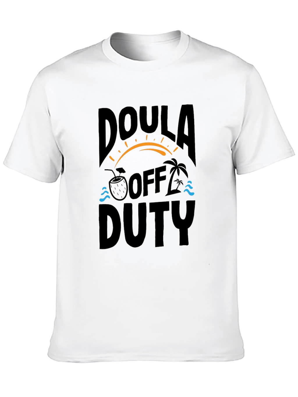 Doula Off Duty Black Graphic T-Shirt