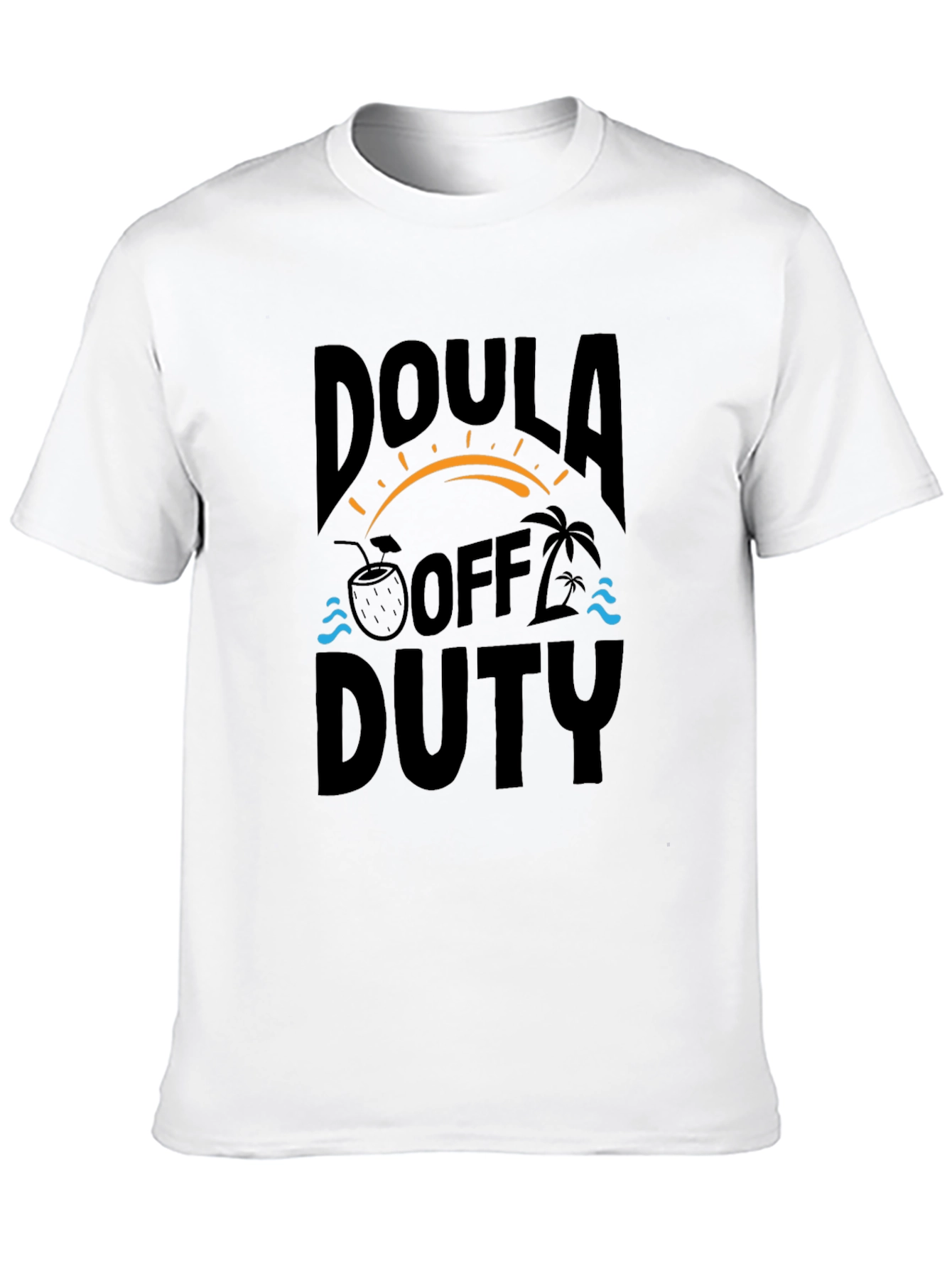 Doula Off Duty Black Graphic T-Shirt