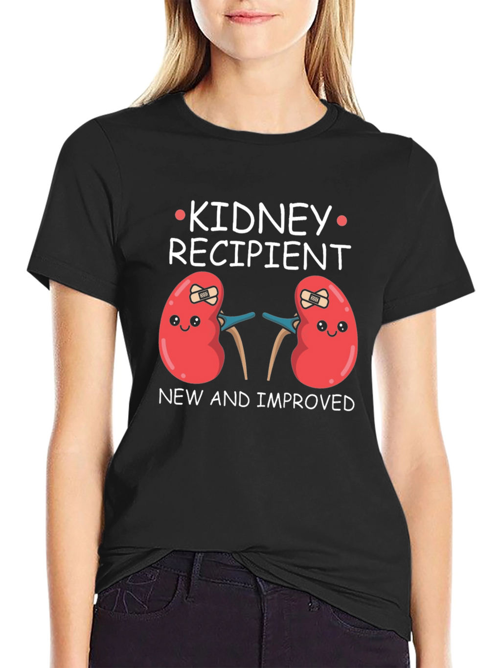 Kidney Recipient T-Shirt - New & Improved Kidney Tee
