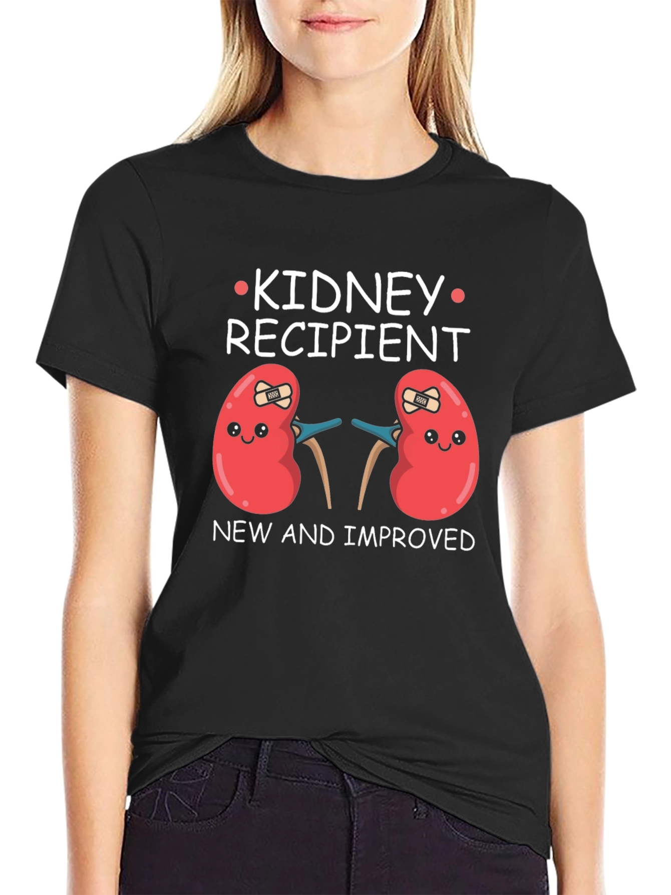 Kidney Recipient T-Shirt - New & Improved Kidney Tee