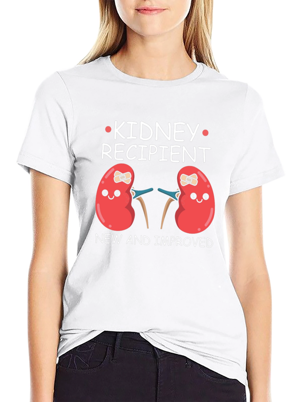Kidney Recipient T-Shirt - New & Improved Kidney Tee