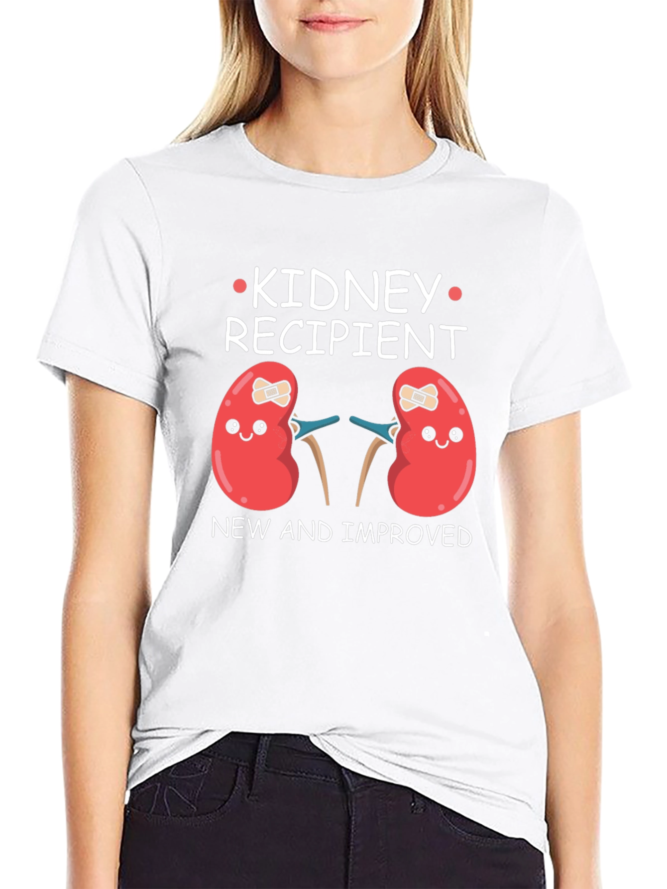 Kidney Recipient T-Shirt - New & Improved Kidney Tee