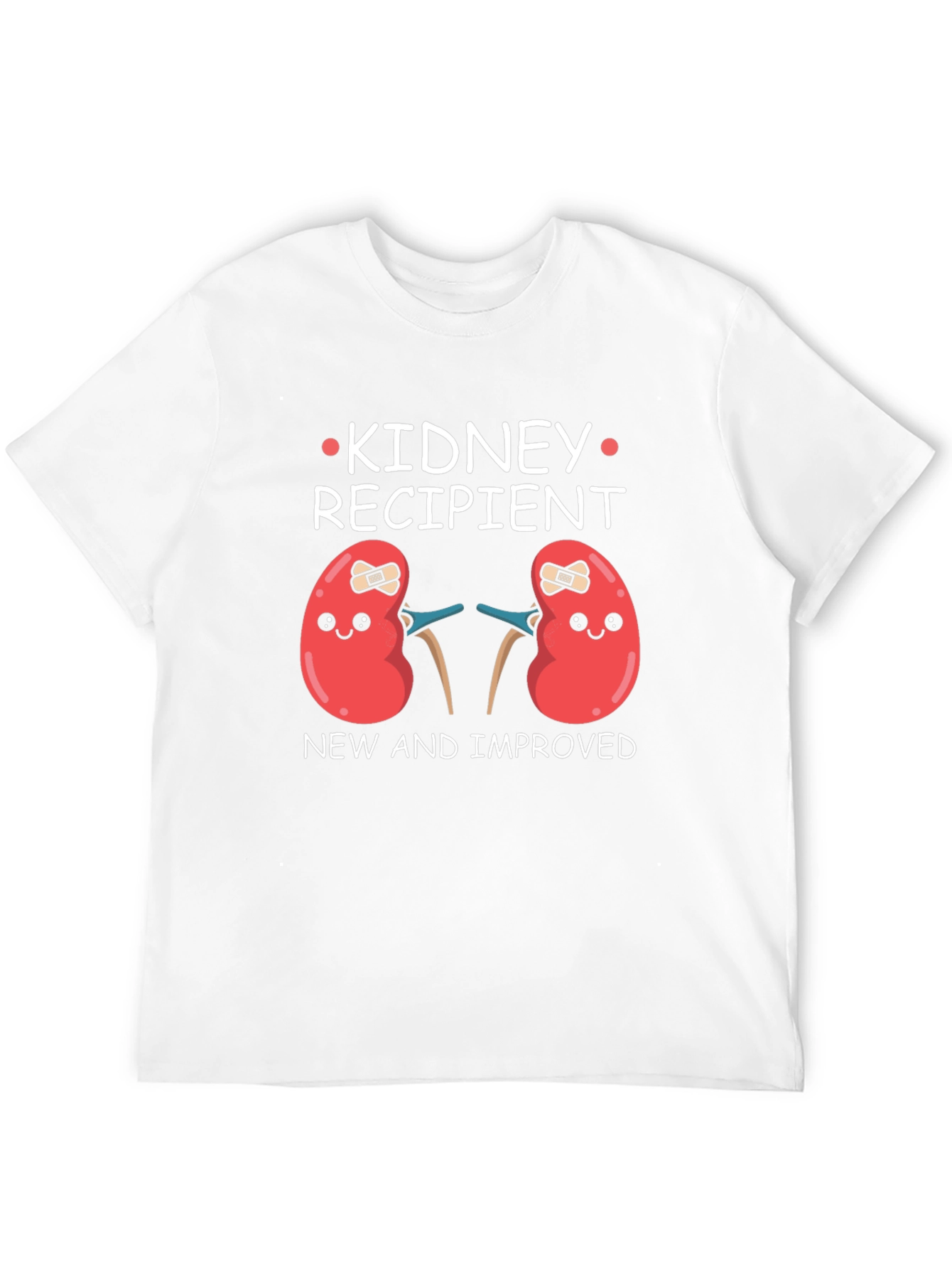 Kidney Recipient T-Shirt - New & Improved Kidney Tee