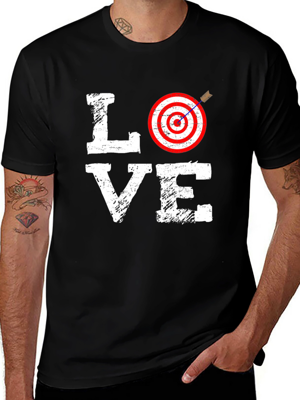 Target Love Graphic Tee - Mens Cotton T-Shirt