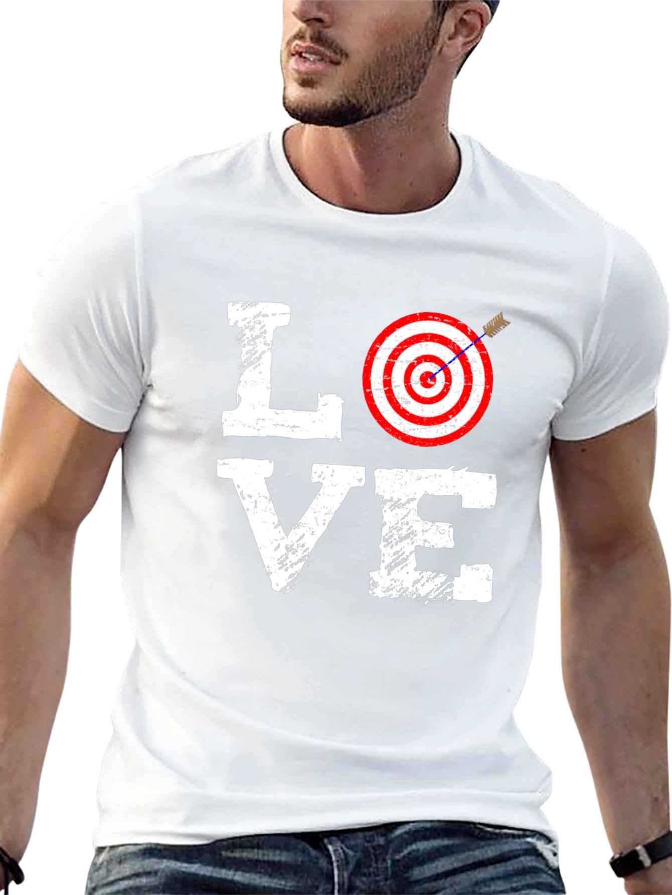 Target Love Graphic Tee - Mens Cotton T-Shirt