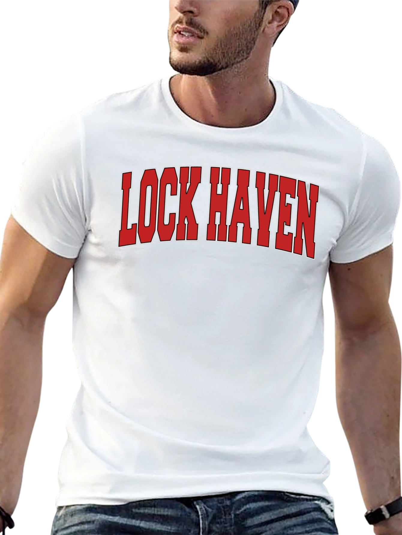 Lock Haven Black Graphic Tee