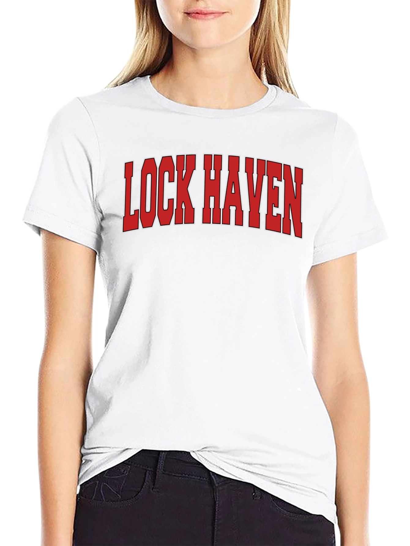 Lock Haven Black Graphic Tee