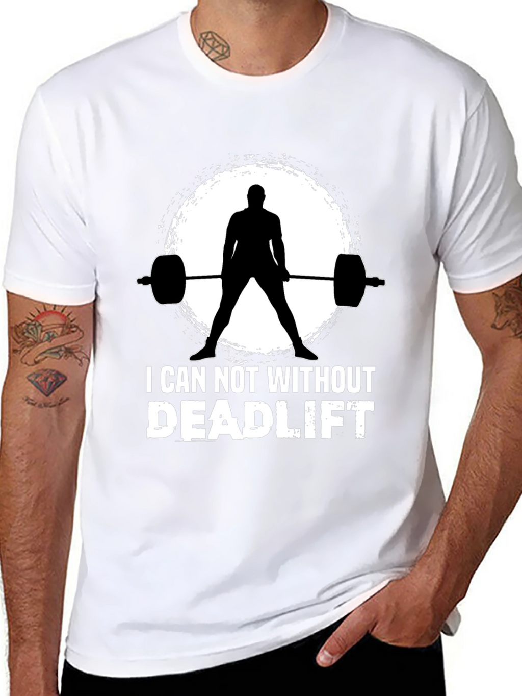I Can Not Without Deadlift Black T-Shirt