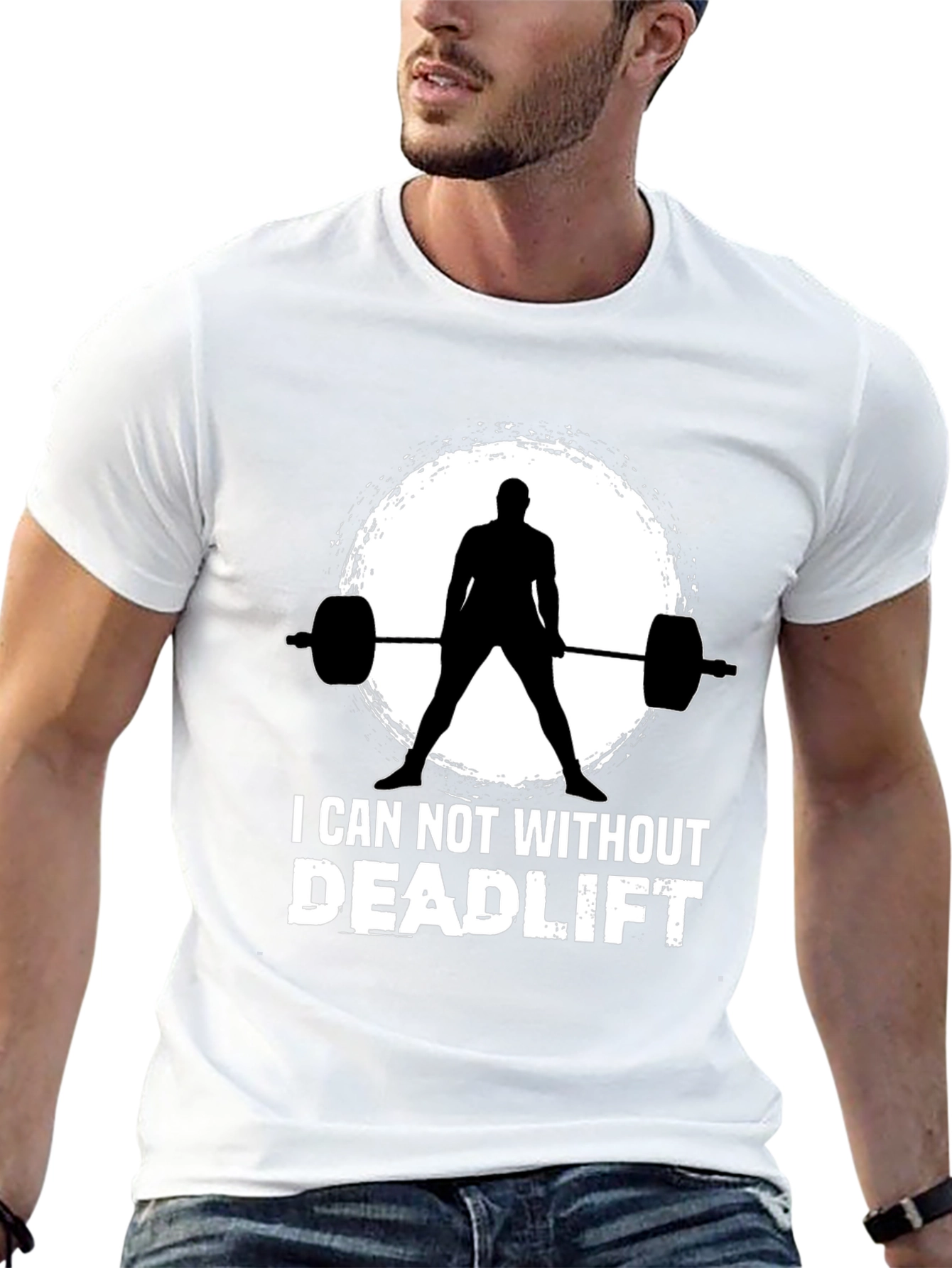 I Can Not Without Deadlift Black T-Shirt