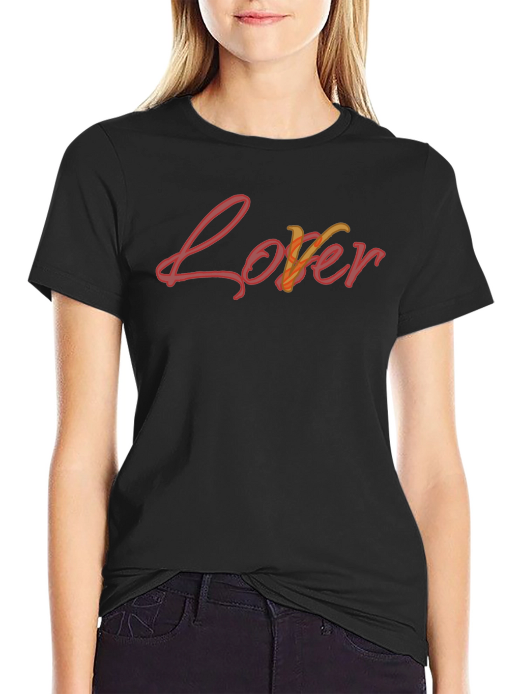 Lover T-Shirt - Stylish Black Tee