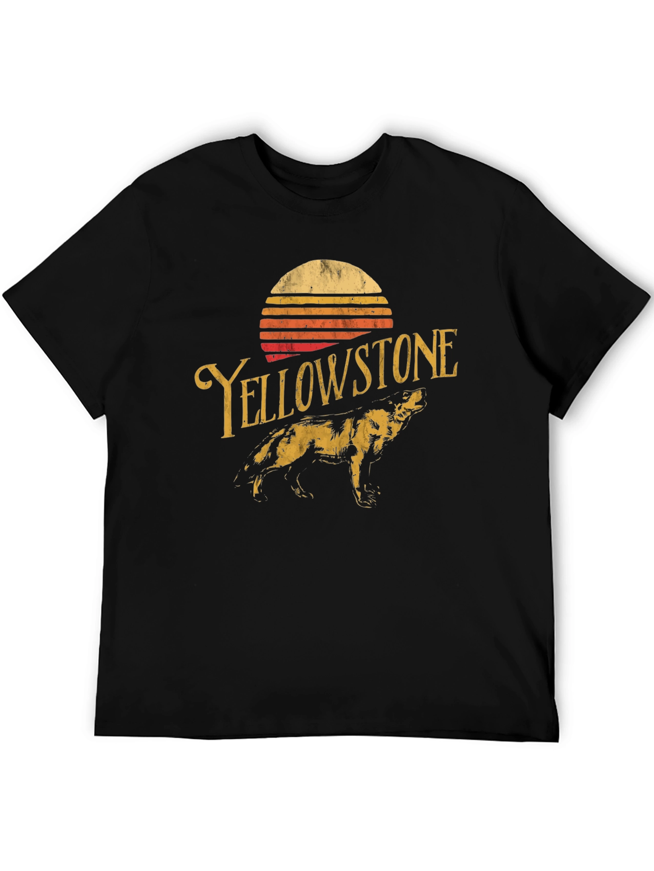 Yellowstone Graphic Tee - Vintage Style Black T-Shirt