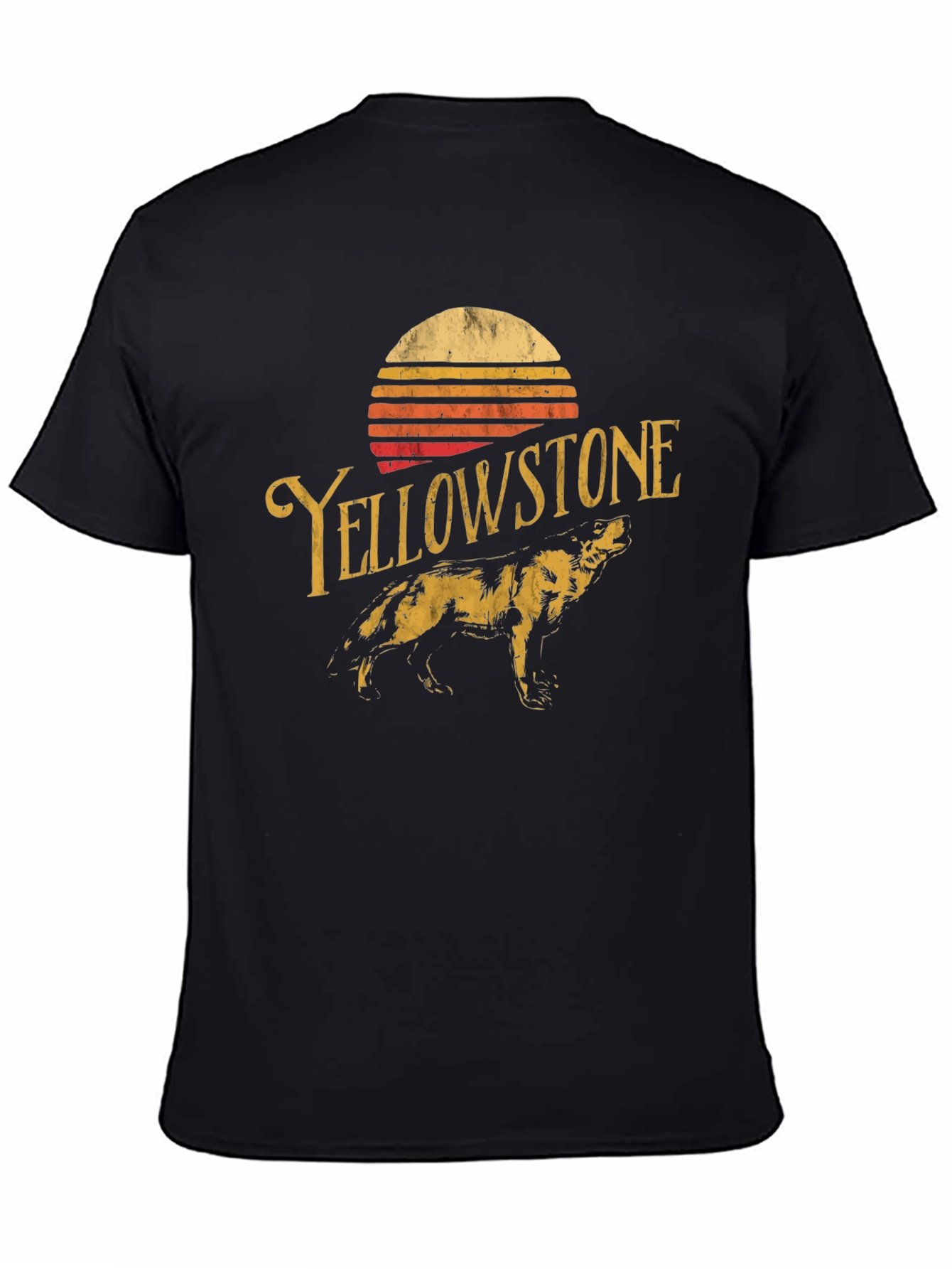 Yellowstone Graphic Tee - Vintage Style Black T-Shirt
