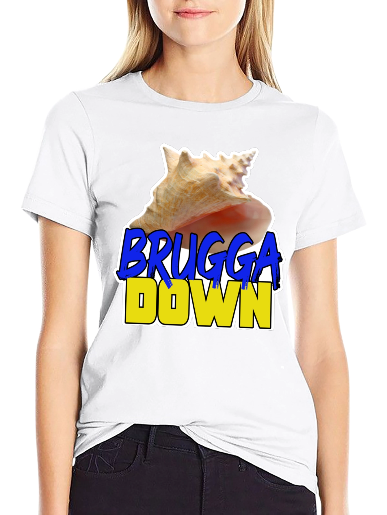 Brugga Down T-Shirt - Unique Graphic Tee