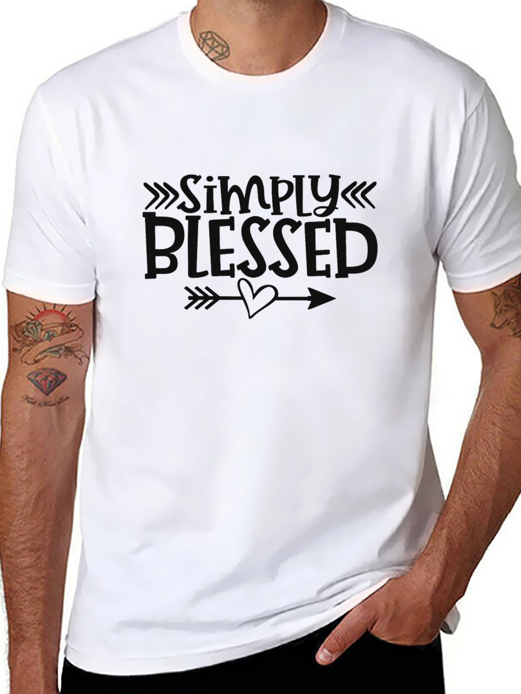 Simply Blessed Graphic T-Shirt - Black