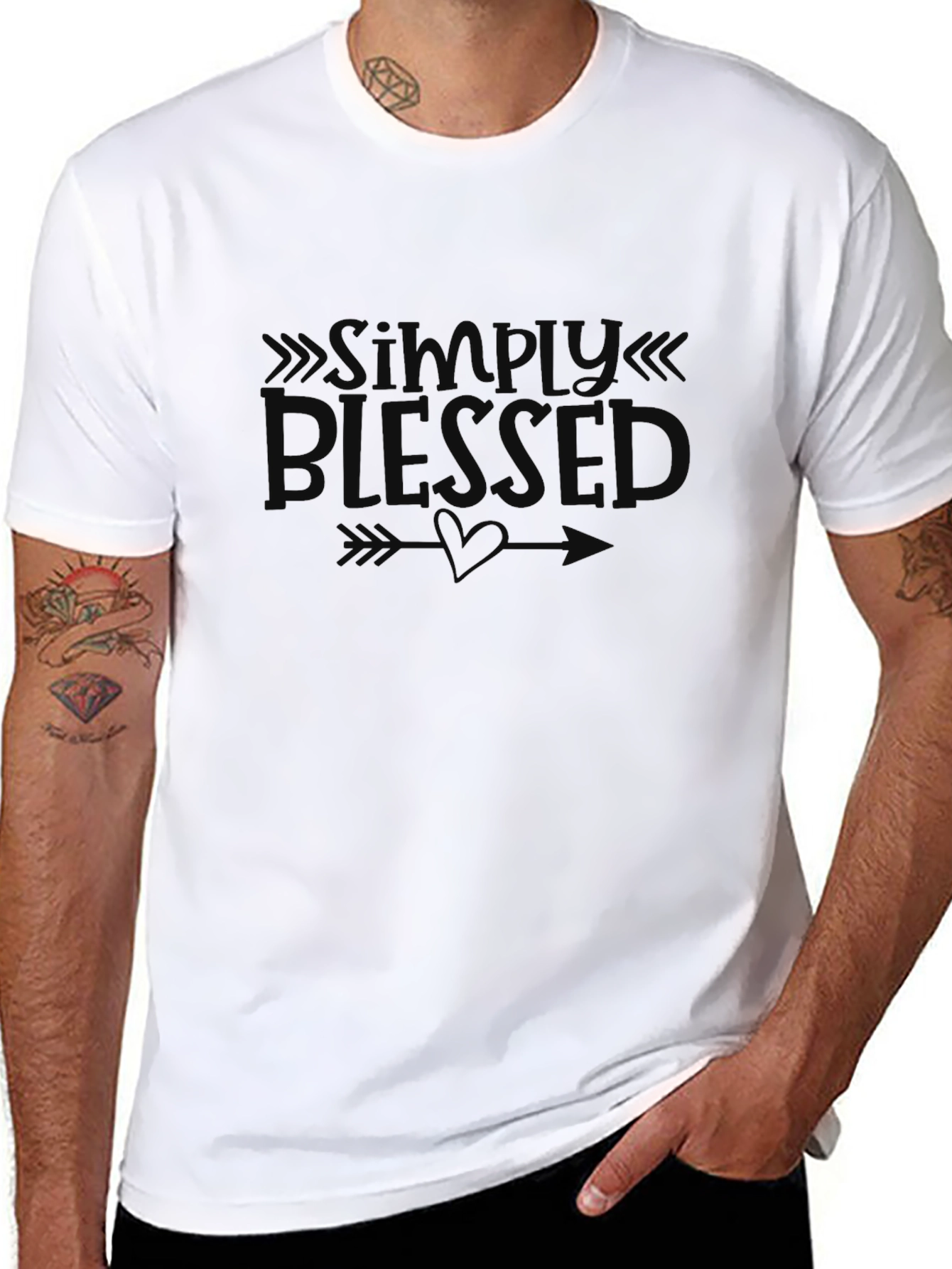 Simply Blessed Graphic T-Shirt - Black
