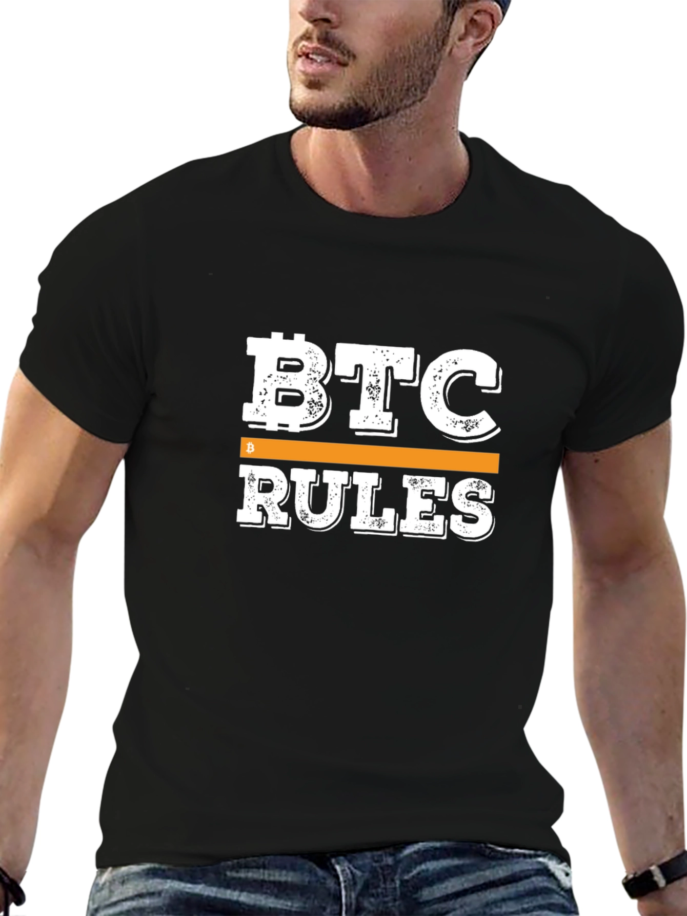 BTC Rules T-Shirt - Bitcoin Crypto Fan Tee