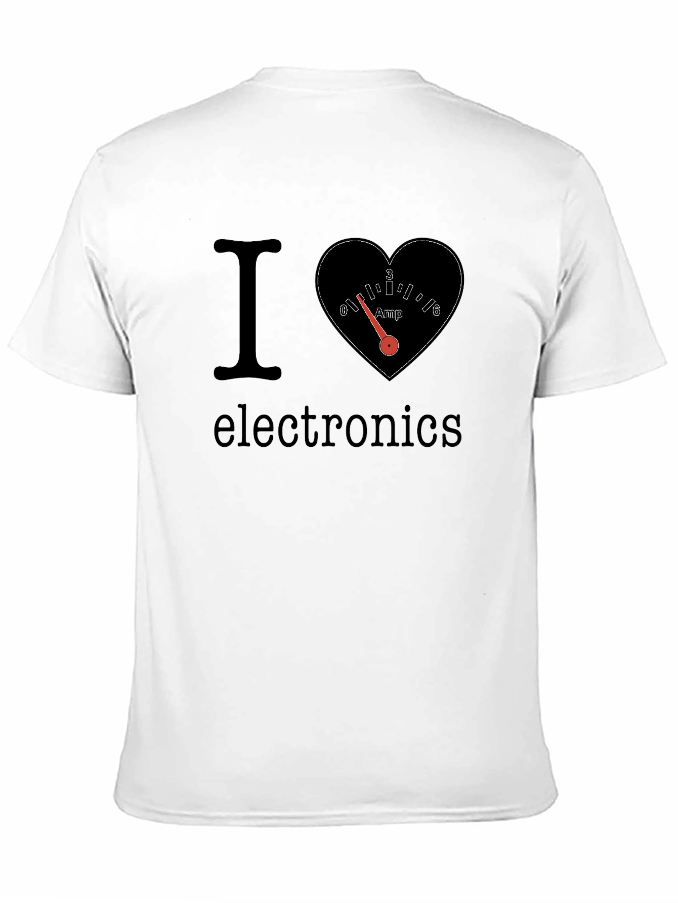 I Heart Electronics T-Shirt - Amp Gauge Design