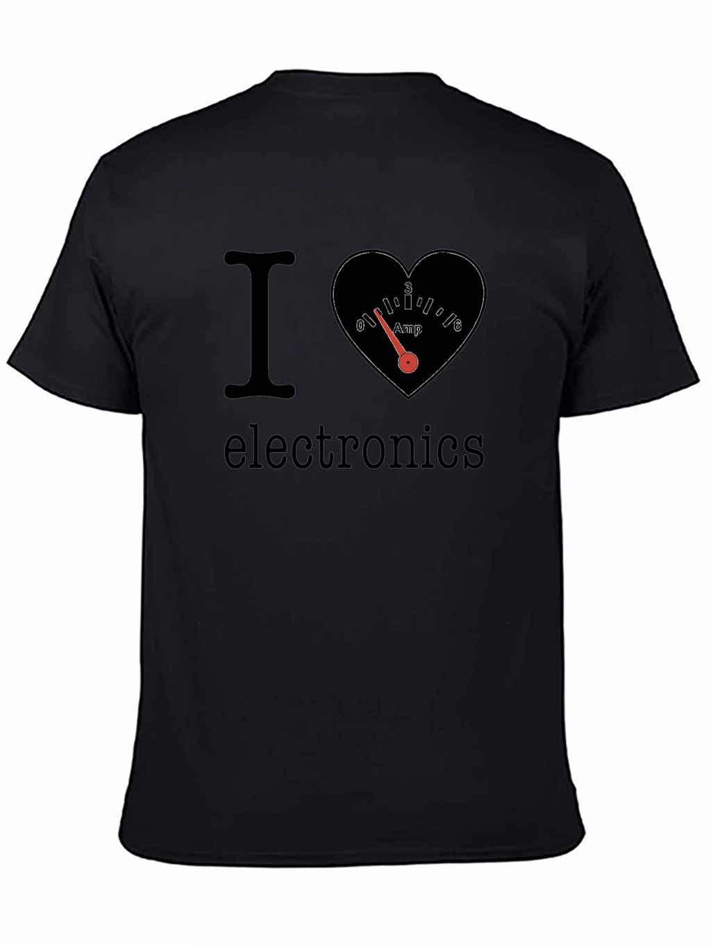 I Heart Electronics T-Shirt - Amp Gauge Design