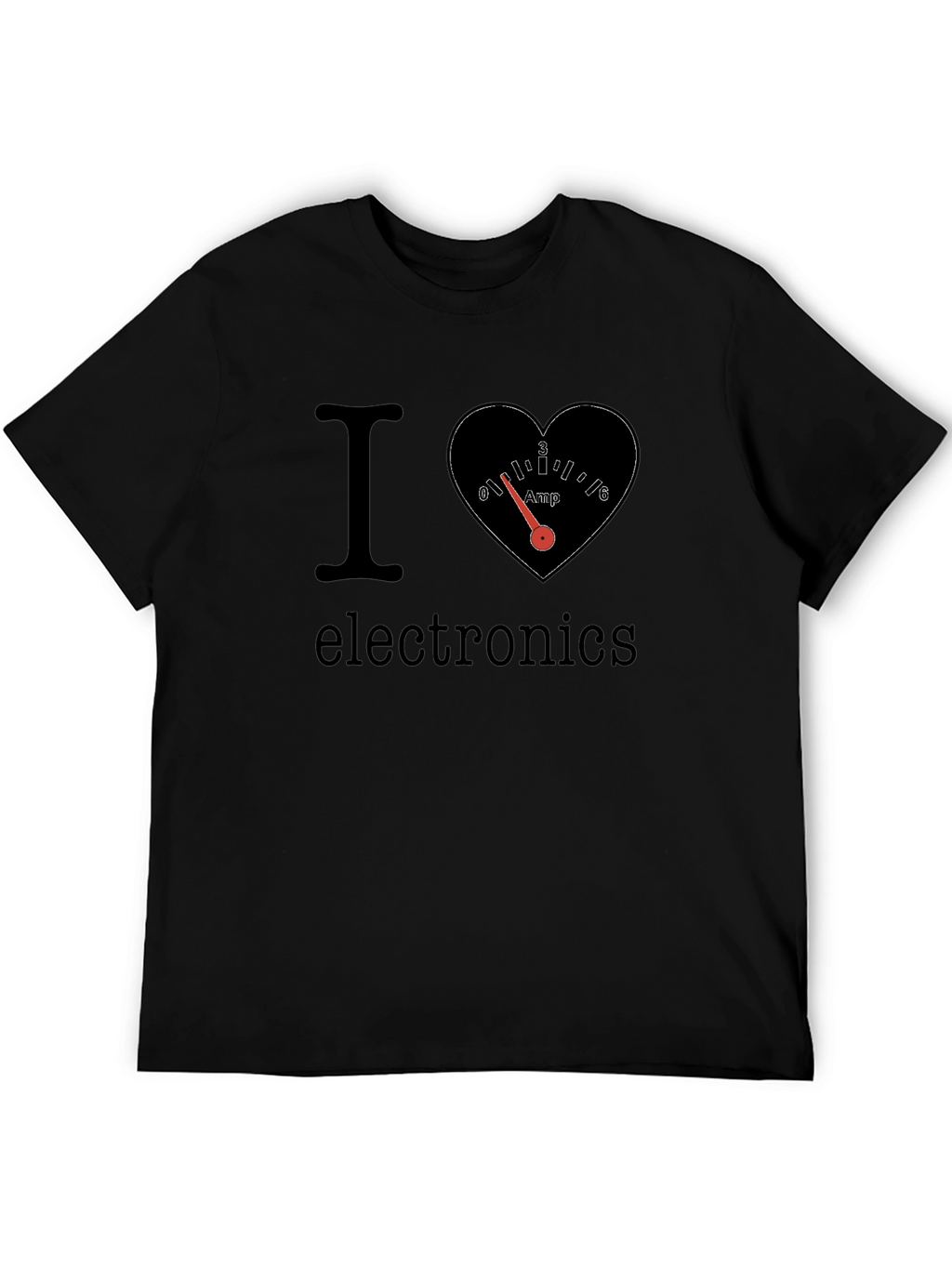 I Heart Electronics T-Shirt - Amp Gauge Design