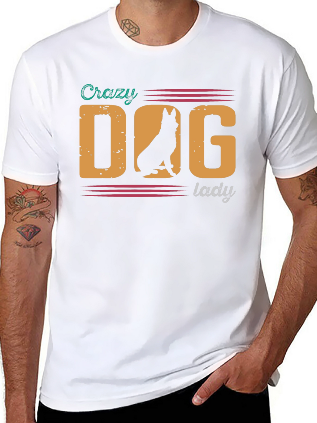 Crazy Dog Lady T-Shirt - German Shepherd Tee