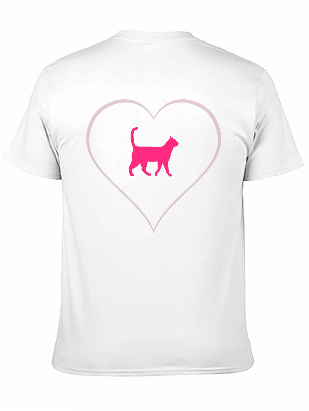 Cat Heart T-Shirt - Cute Graphic Tee