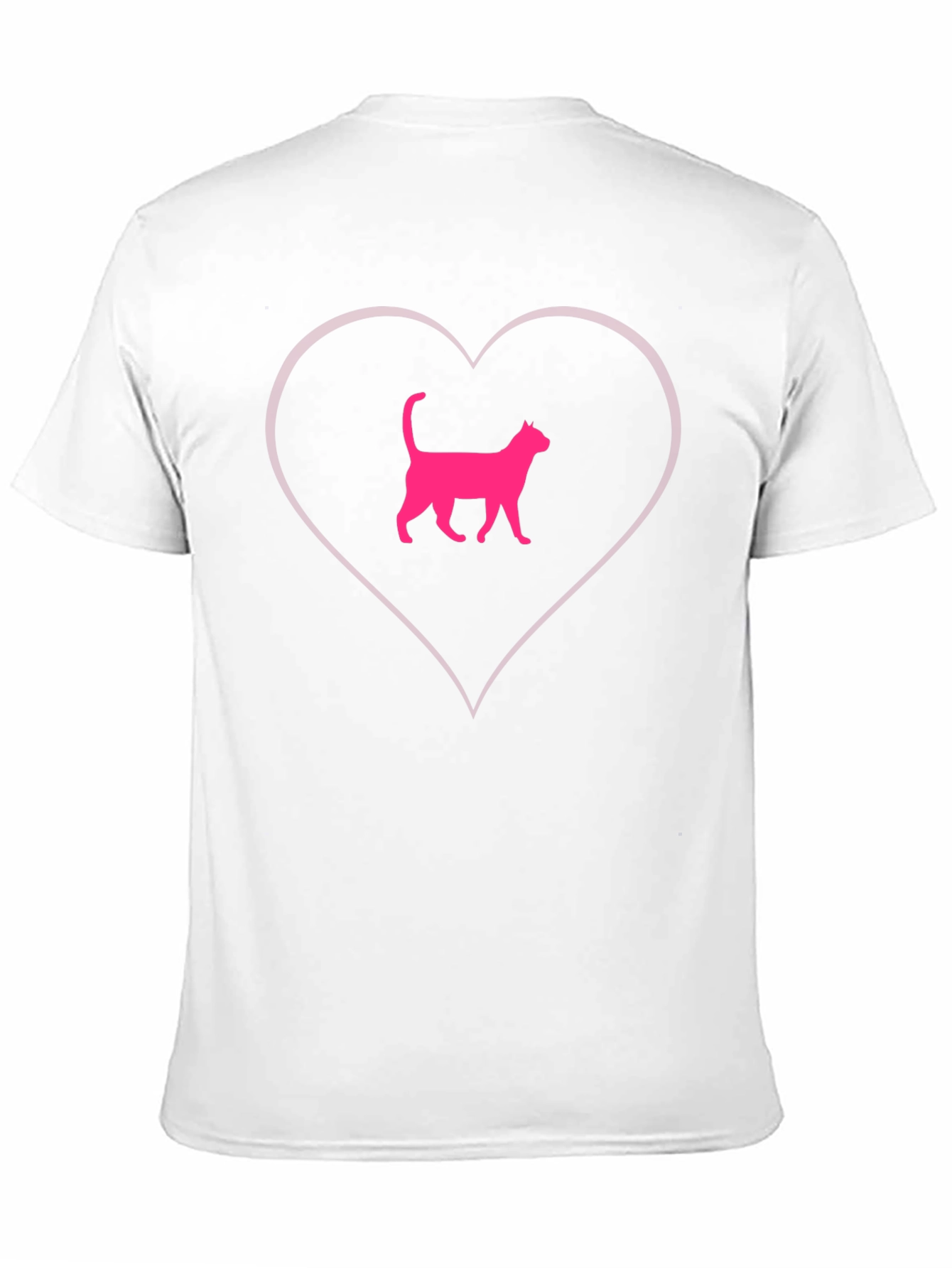 Cat Heart T-Shirt - Cute Graphic Tee