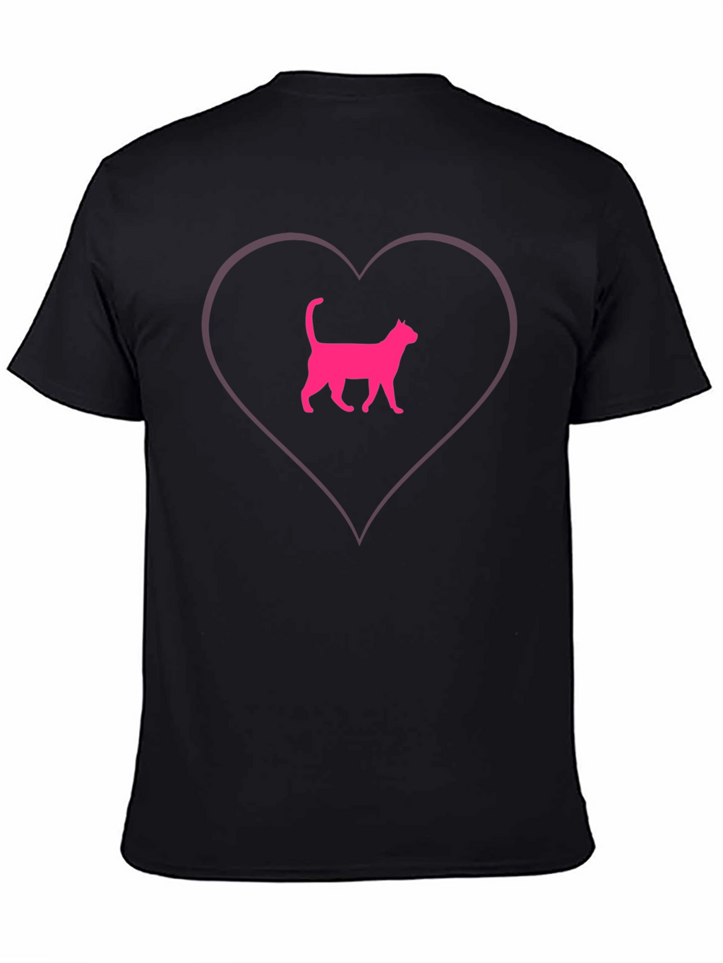 Cat Heart T-Shirt - Cute Graphic Tee