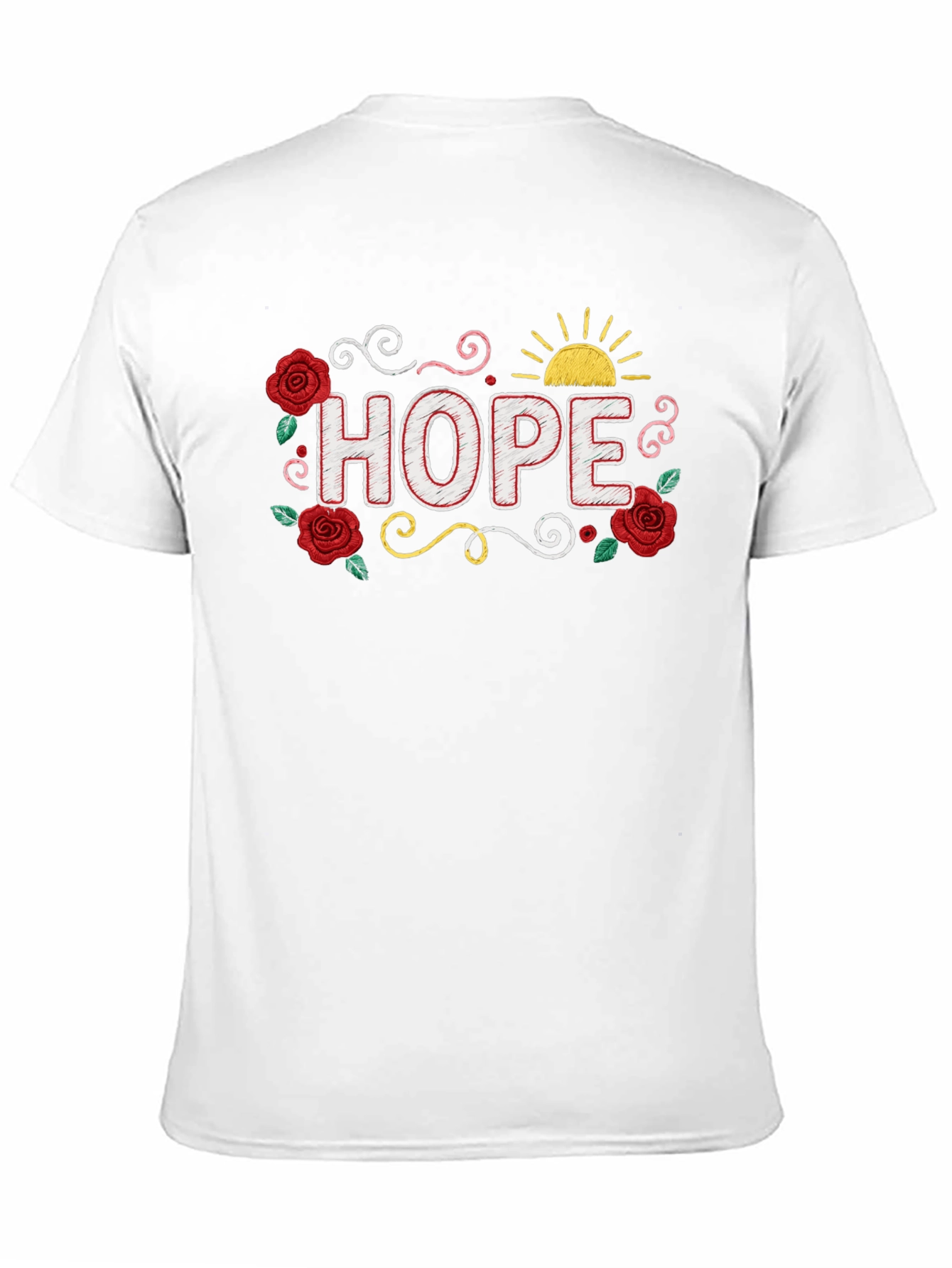 Hope Floral Graphic T-Shirt - Positive Vibes!