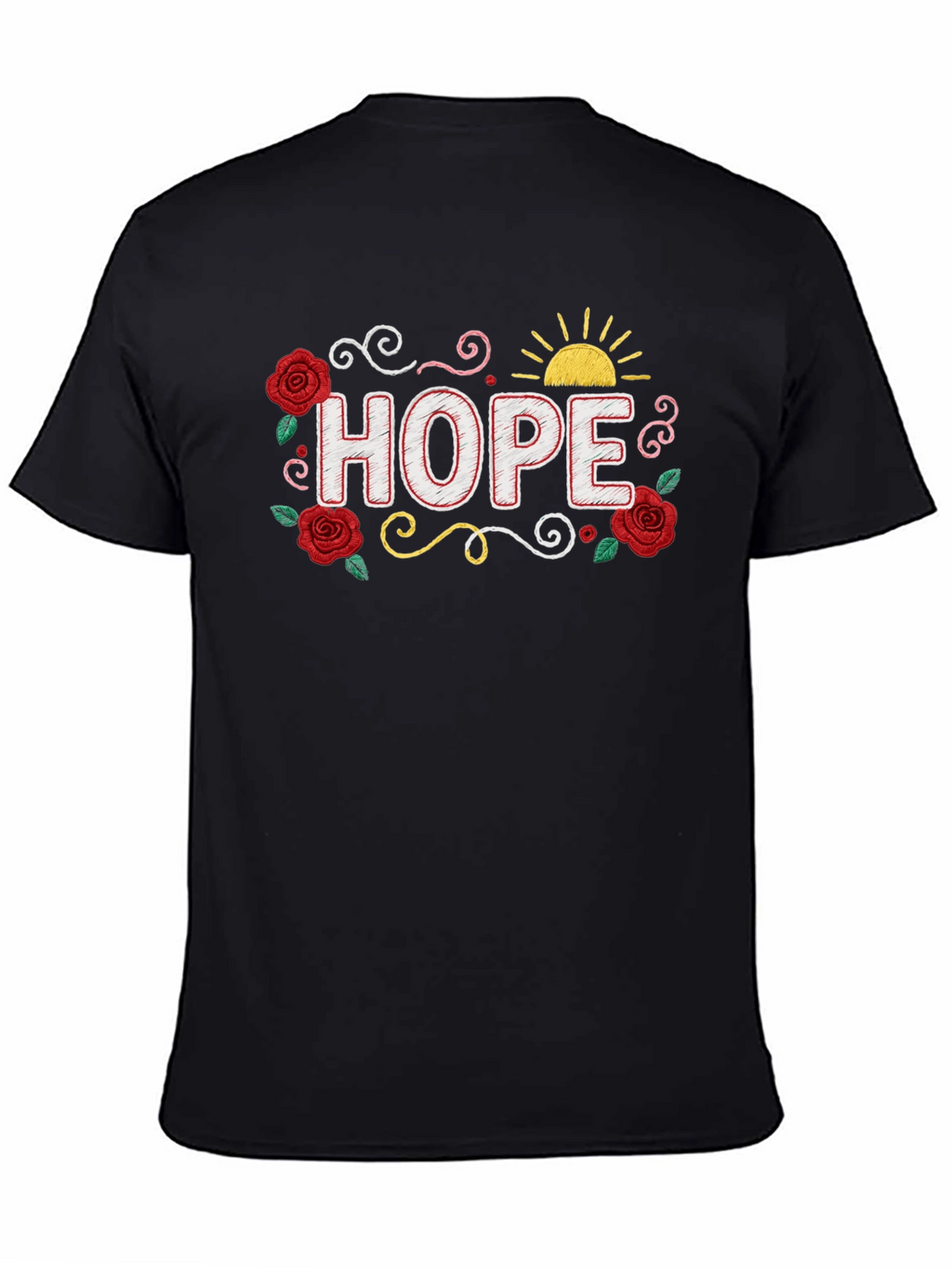 Hope Floral Graphic T-Shirt - Positive Vibes!