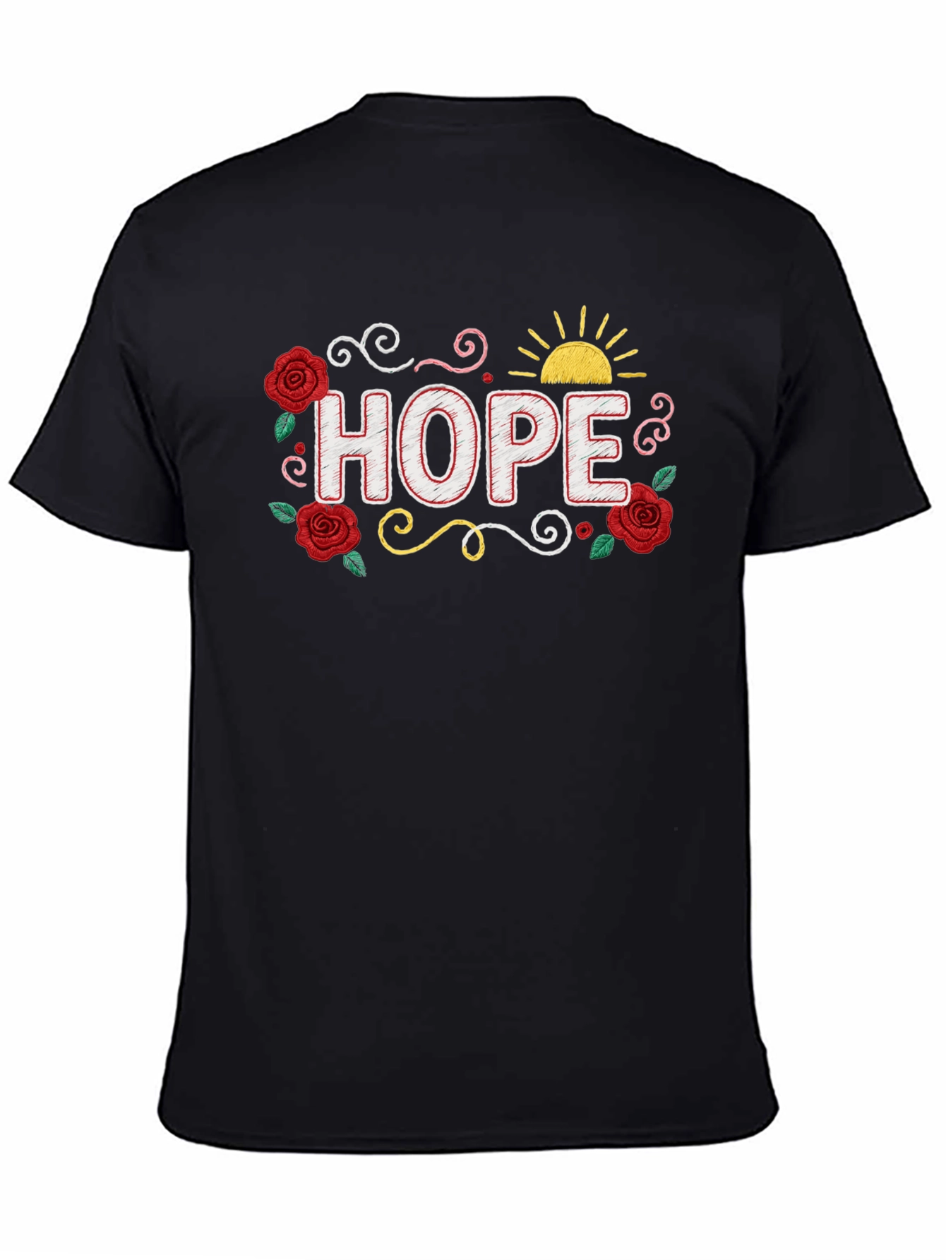 Hope Floral Graphic T-Shirt - Positive Vibes!