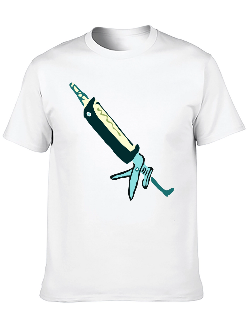 Caulk Gun Graphic Tee - Modern Comfort