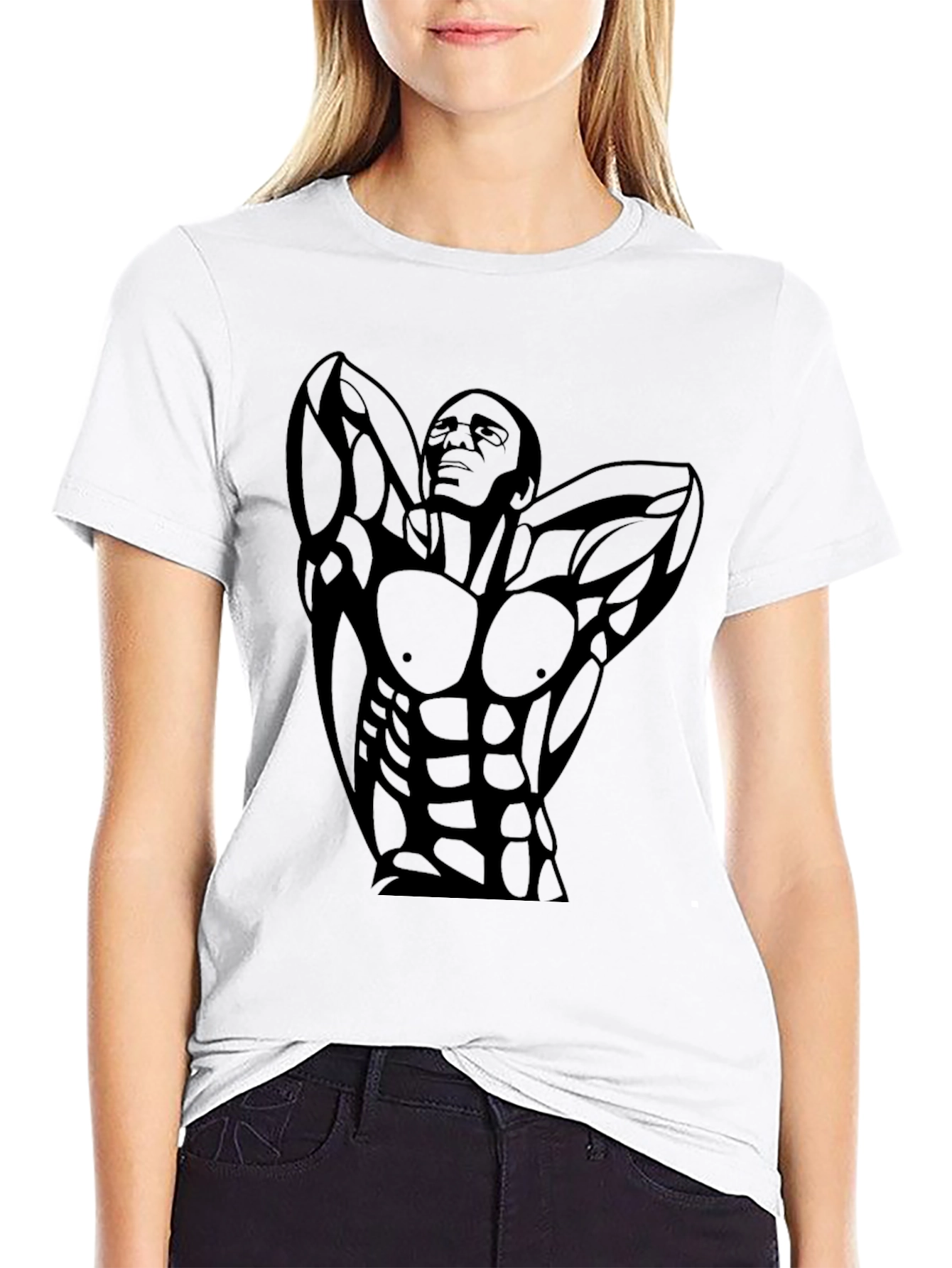 Black Bodybuilder Graphic Tee