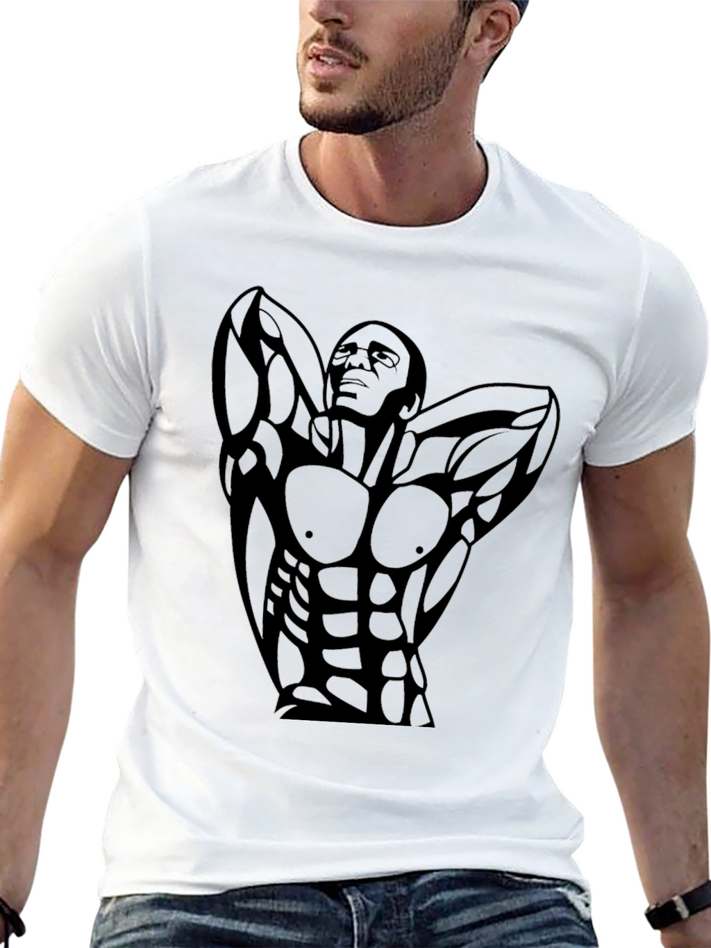 Black Bodybuilder Graphic Tee
