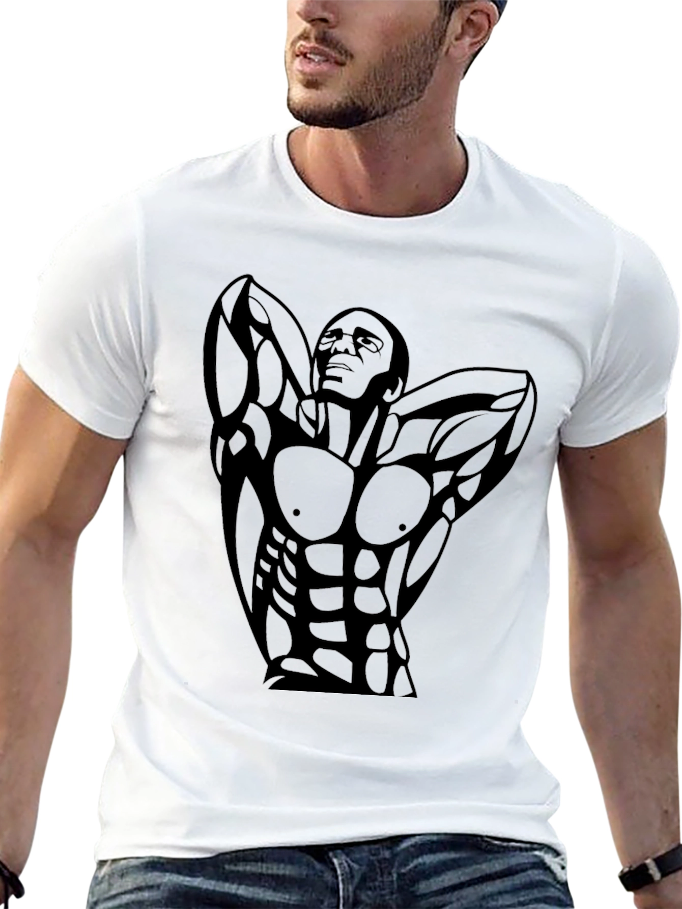 Black Bodybuilder Graphic Tee