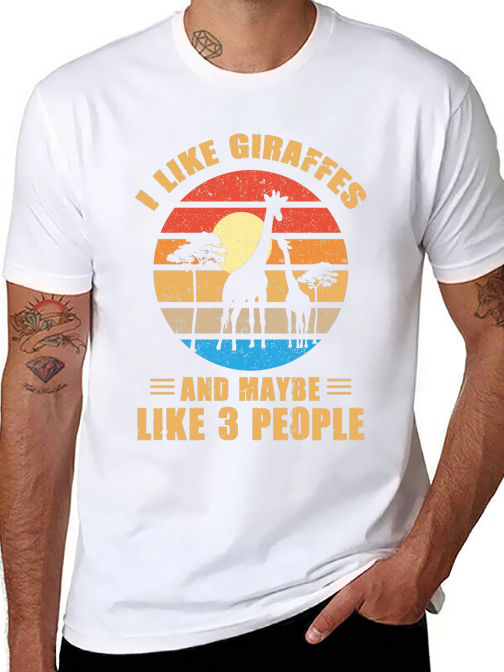 I Like Giraffes T-Shirt Funny Animal Lover Tee