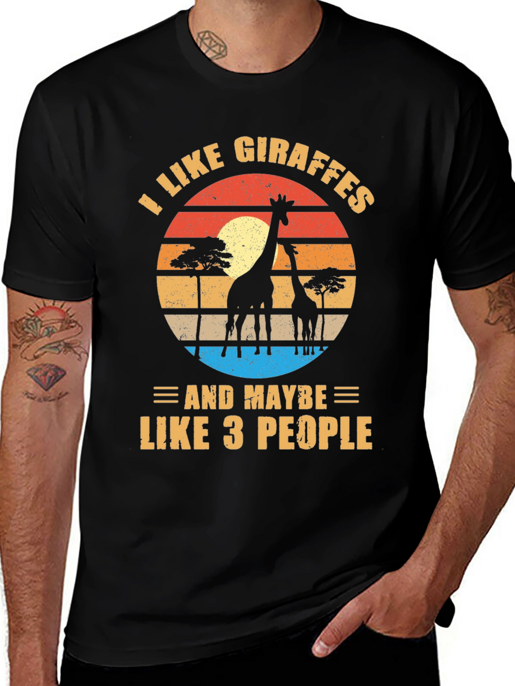 I Like Giraffes T-Shirt Funny Animal Lover Tee