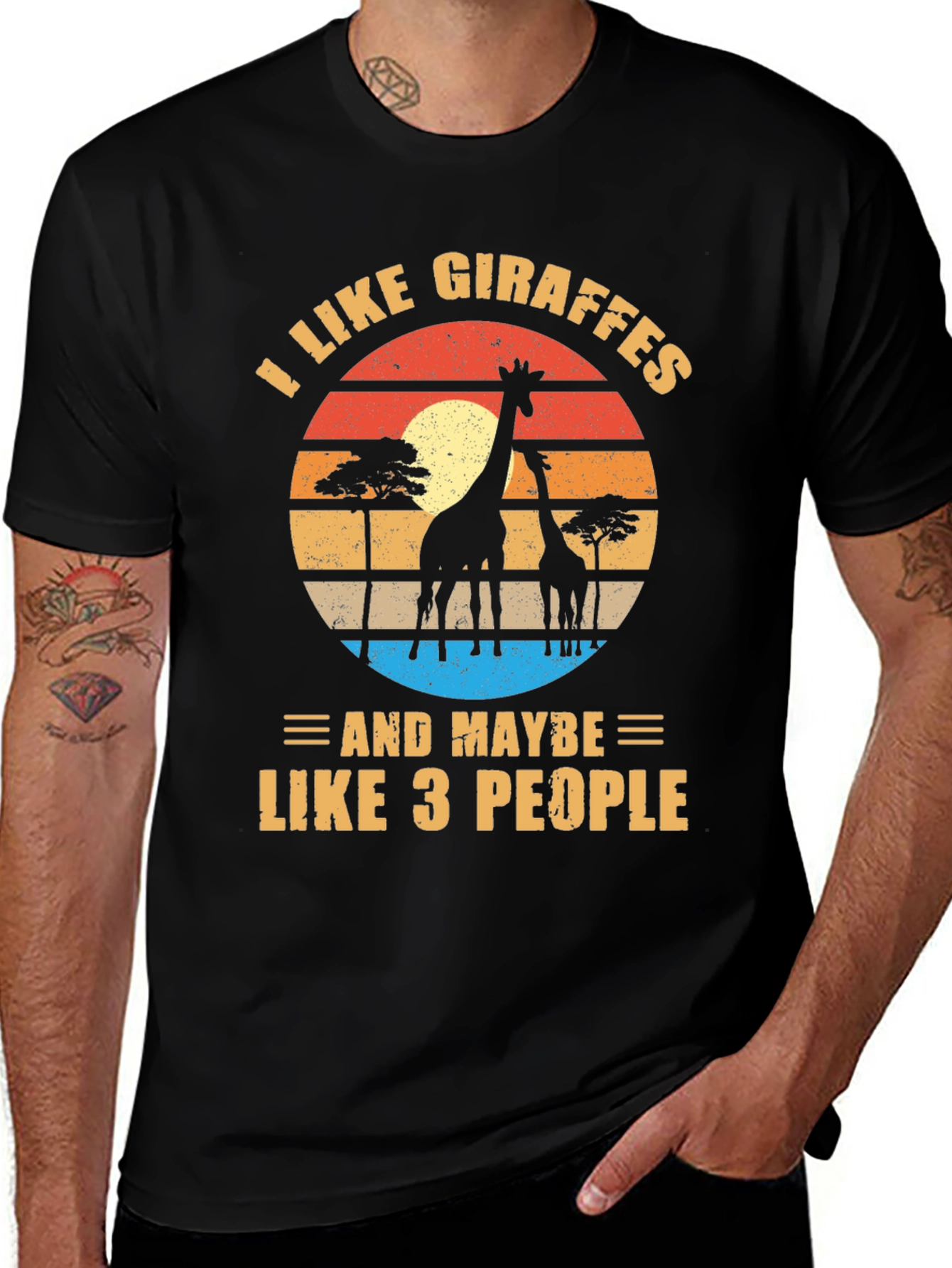 I Like Giraffes T-Shirt Funny Animal Lover Tee