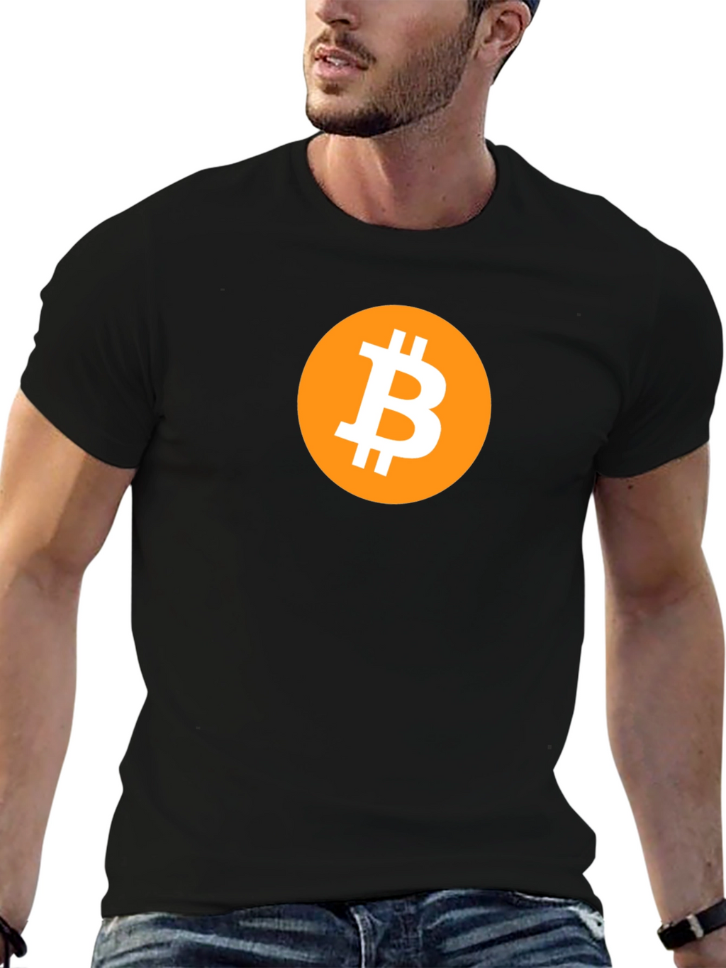 Bitcoin Logo Graphic Tee - Crypto Enthusiast T-Shirt