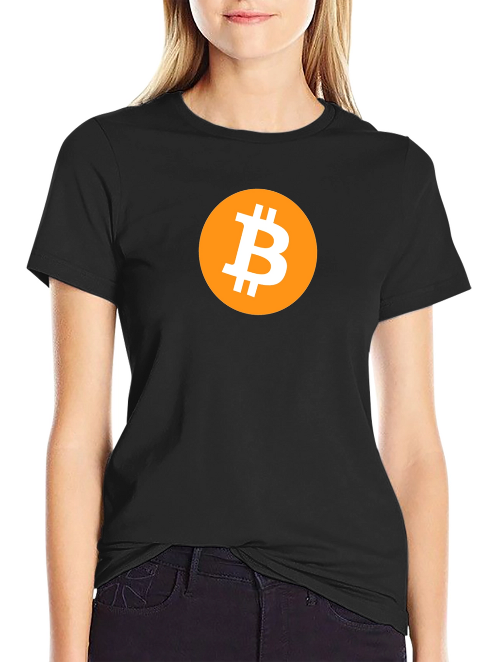 Bitcoin Logo Graphic Tee - Crypto Enthusiast T-Shirt