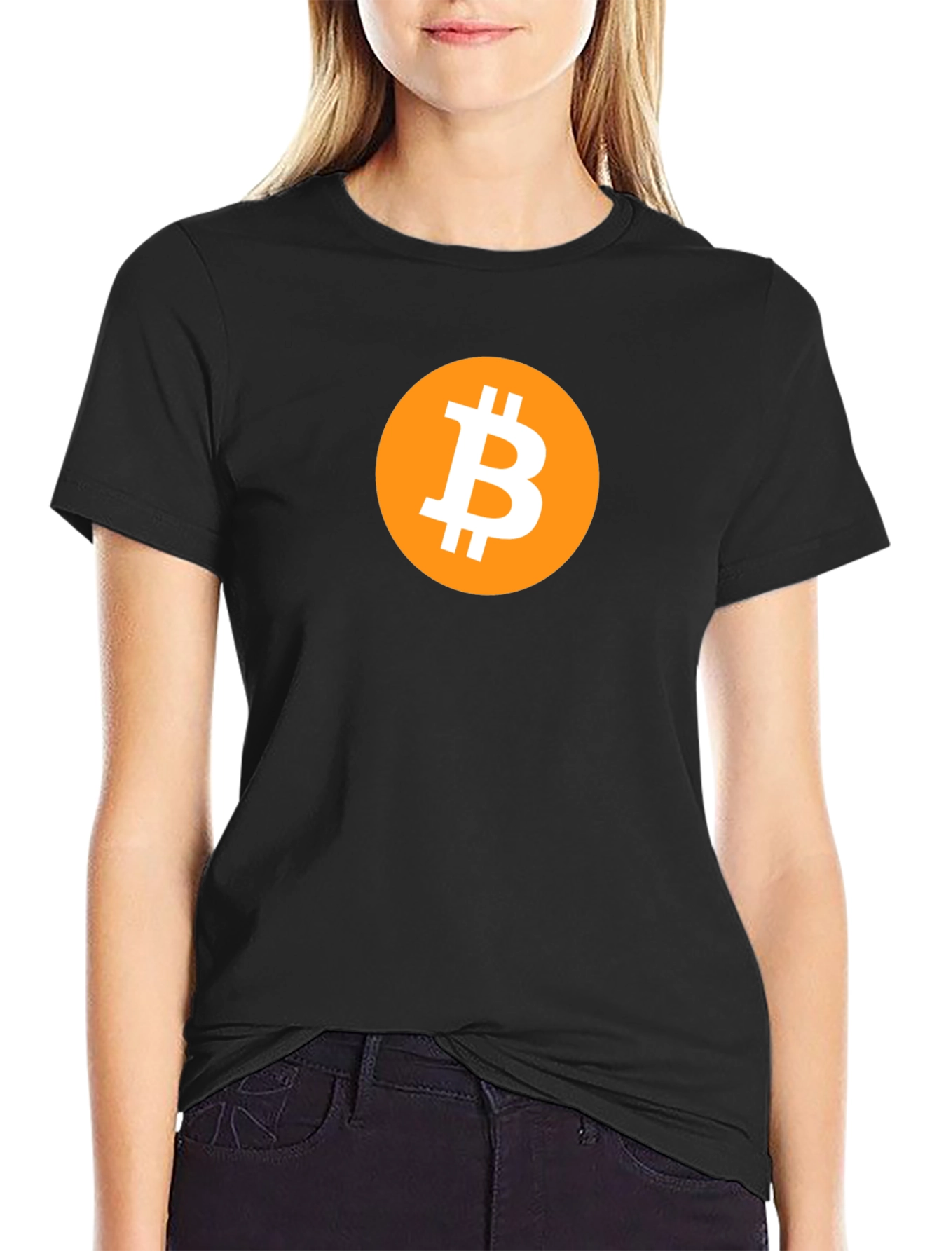 Bitcoin Logo Graphic Tee - Crypto Enthusiast T-Shirt
