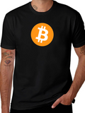 Bitcoin Logo Graphic Tee - Crypto Enthusiast T-Shirt