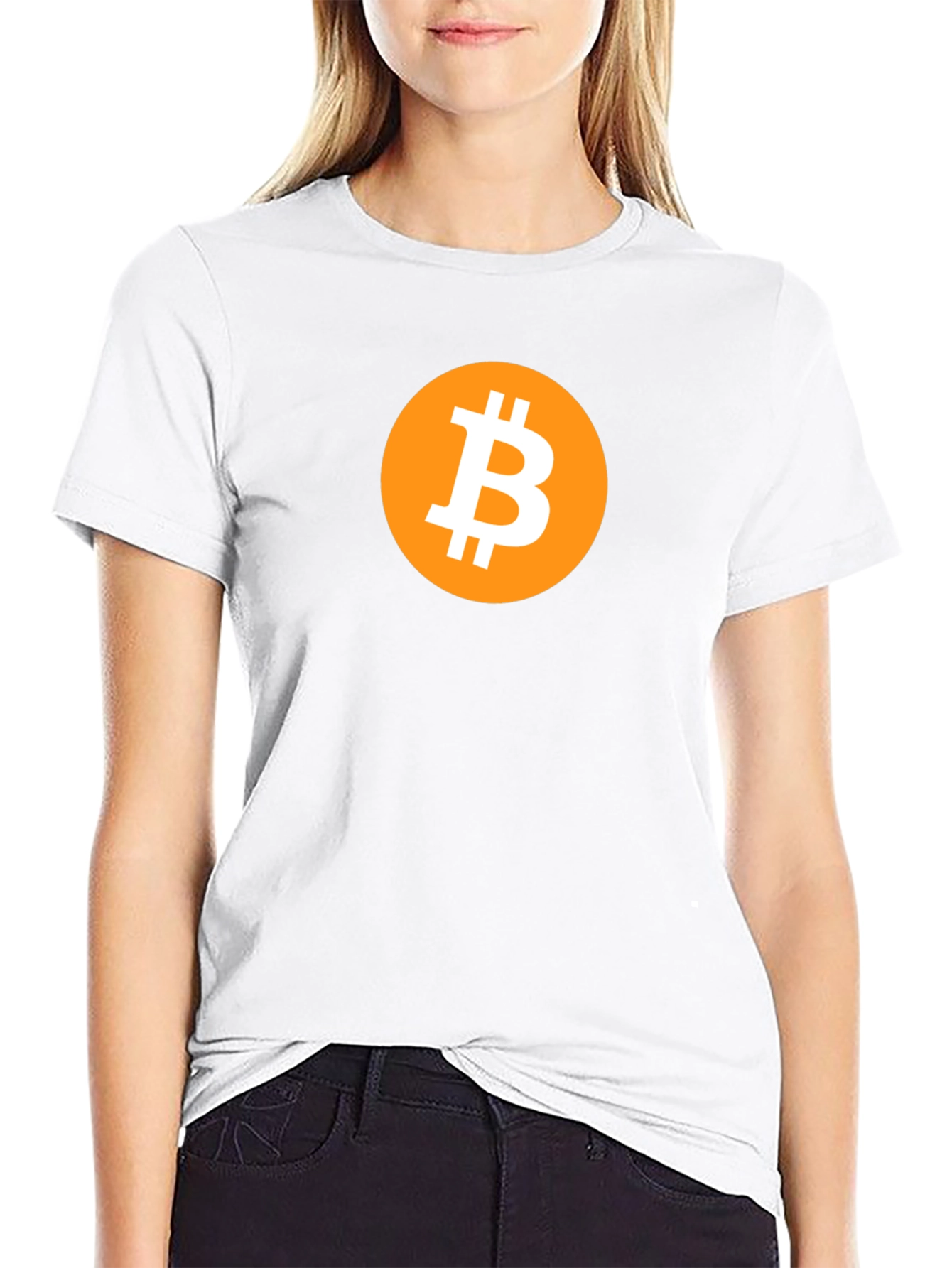 Bitcoin Logo Graphic Tee - Crypto Enthusiast T-Shirt