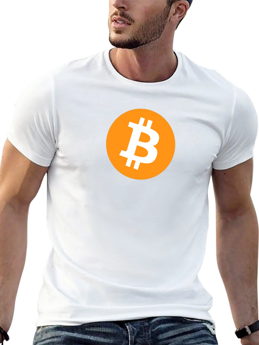 Bitcoin Logo Graphic Tee - Crypto Enthusiast T-Shirt