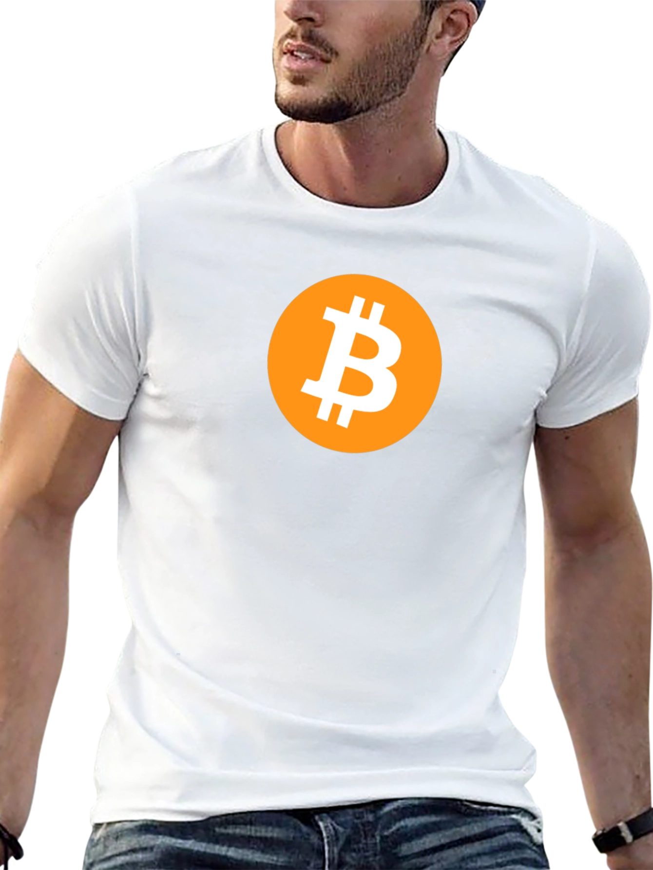 Bitcoin Logo Graphic Tee - Crypto Enthusiast T-Shirt