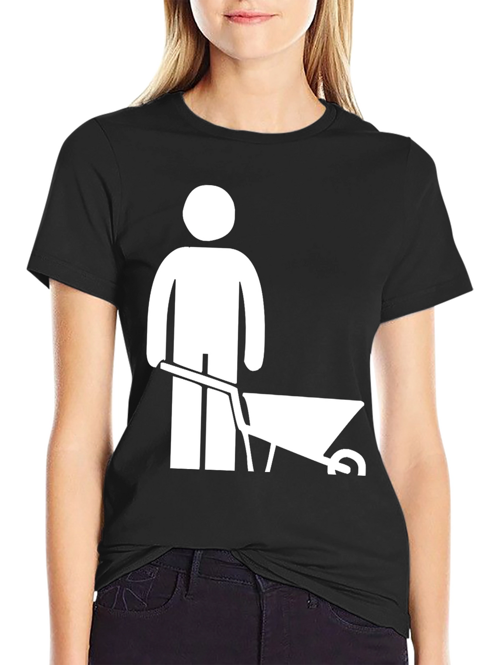 Funny Construction Worker Graphic T-Shirt