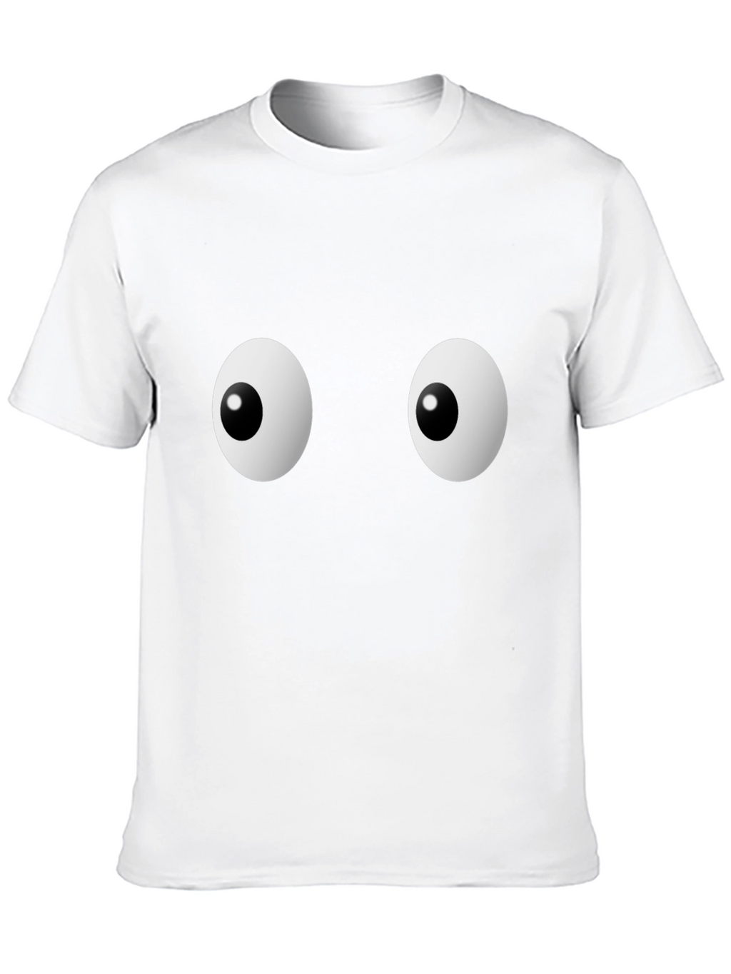 Funny Googly Eyes Graphic Black T-Shirt